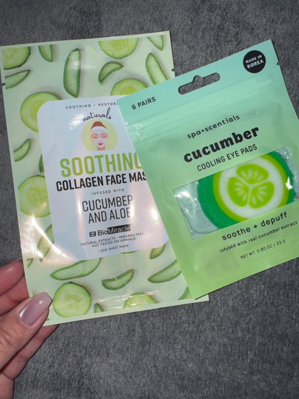 🌿 Spa Day Bundle – Cucumber Face Mask + Cooling Eye Pads (NEW) - Picture 2 of 5